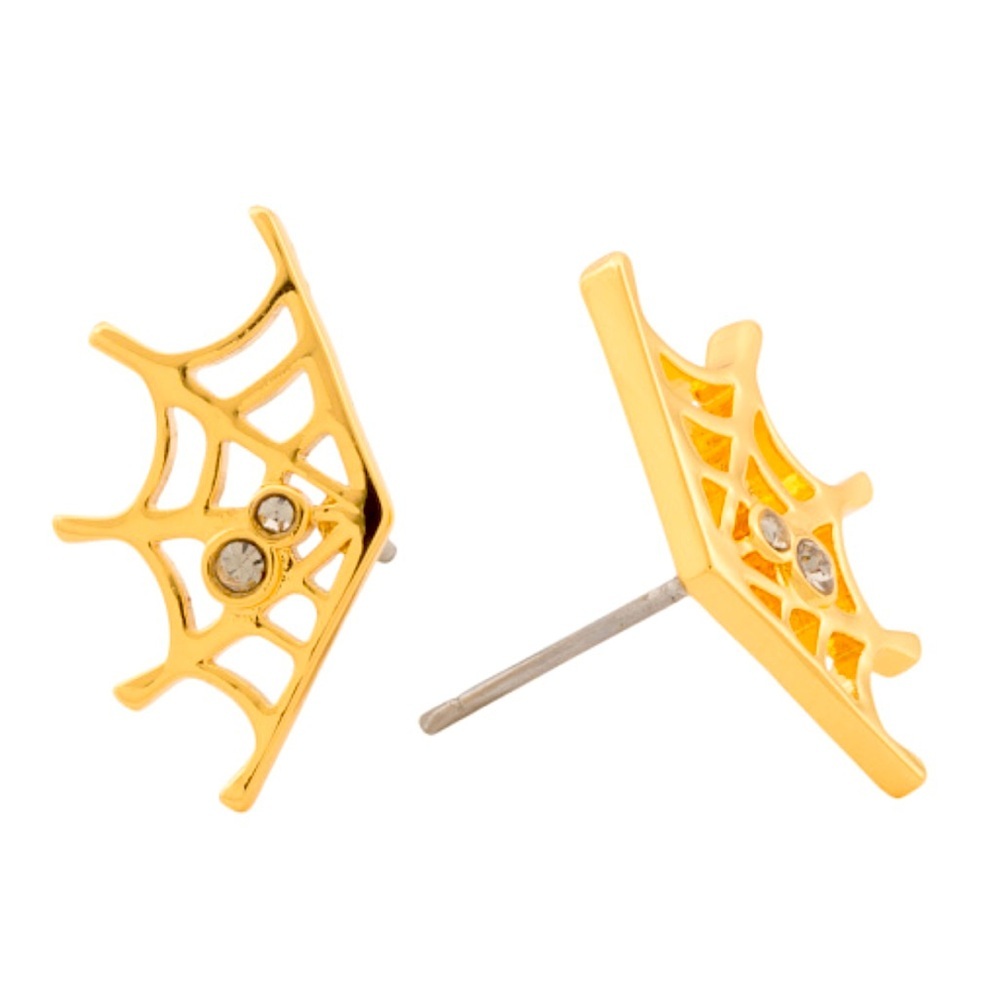 Lele Sadoughi Cobweb Sparkle Earrings New